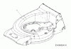 Petrol mower 11A-F10P633 (2013) Listas de piezas de repuesto y dibujos Deck housing