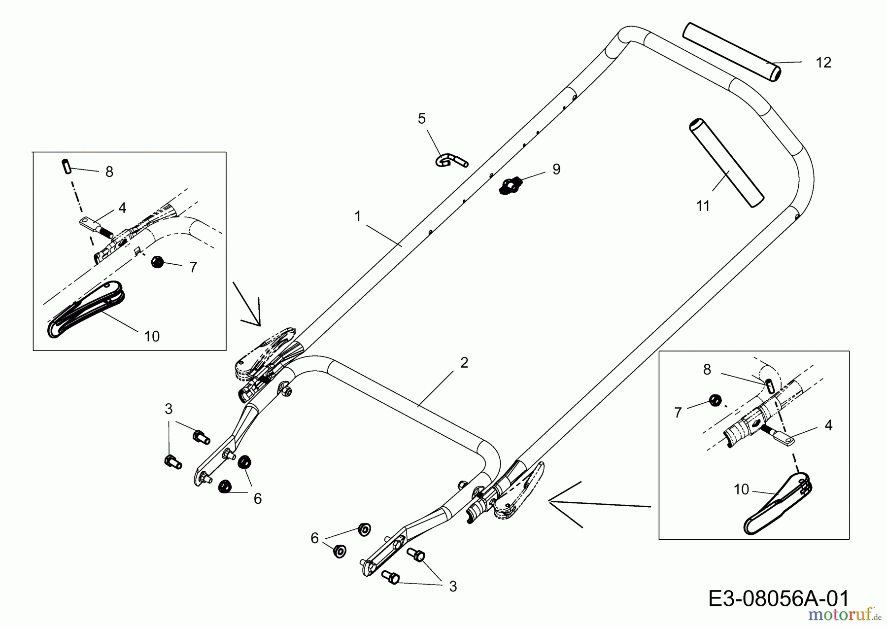  Petrol mower Pro Cut 50 MNC 11A-F10P633  (2013) Handle