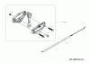 Petrol mower 11A-F10P633 (2013) Listas de piezas de repuesto y dibujos Throttle lever
