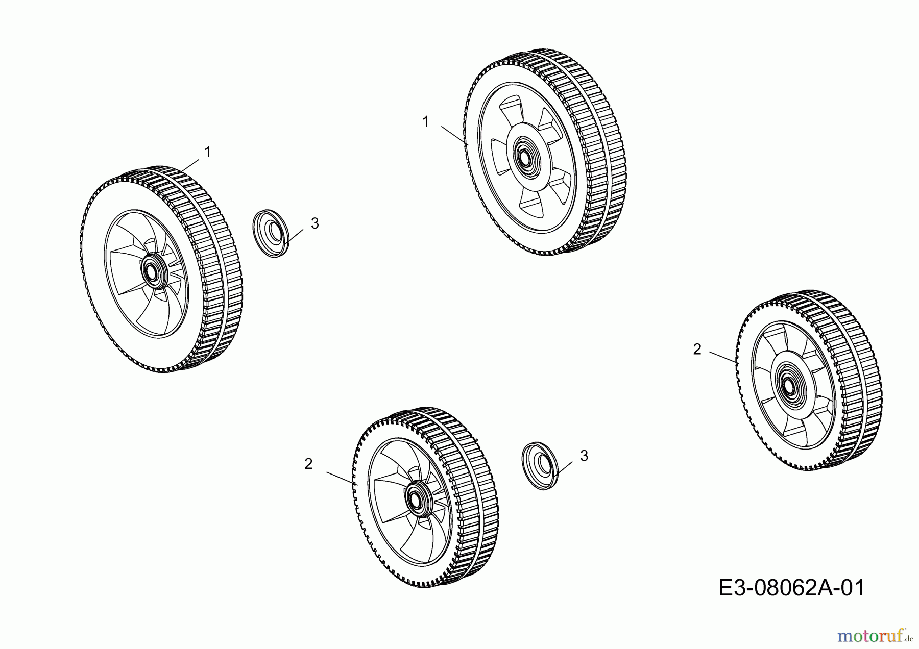  Petrol mower Pro Cut 50 MNC 11A-F10P633  (2013) Wheels