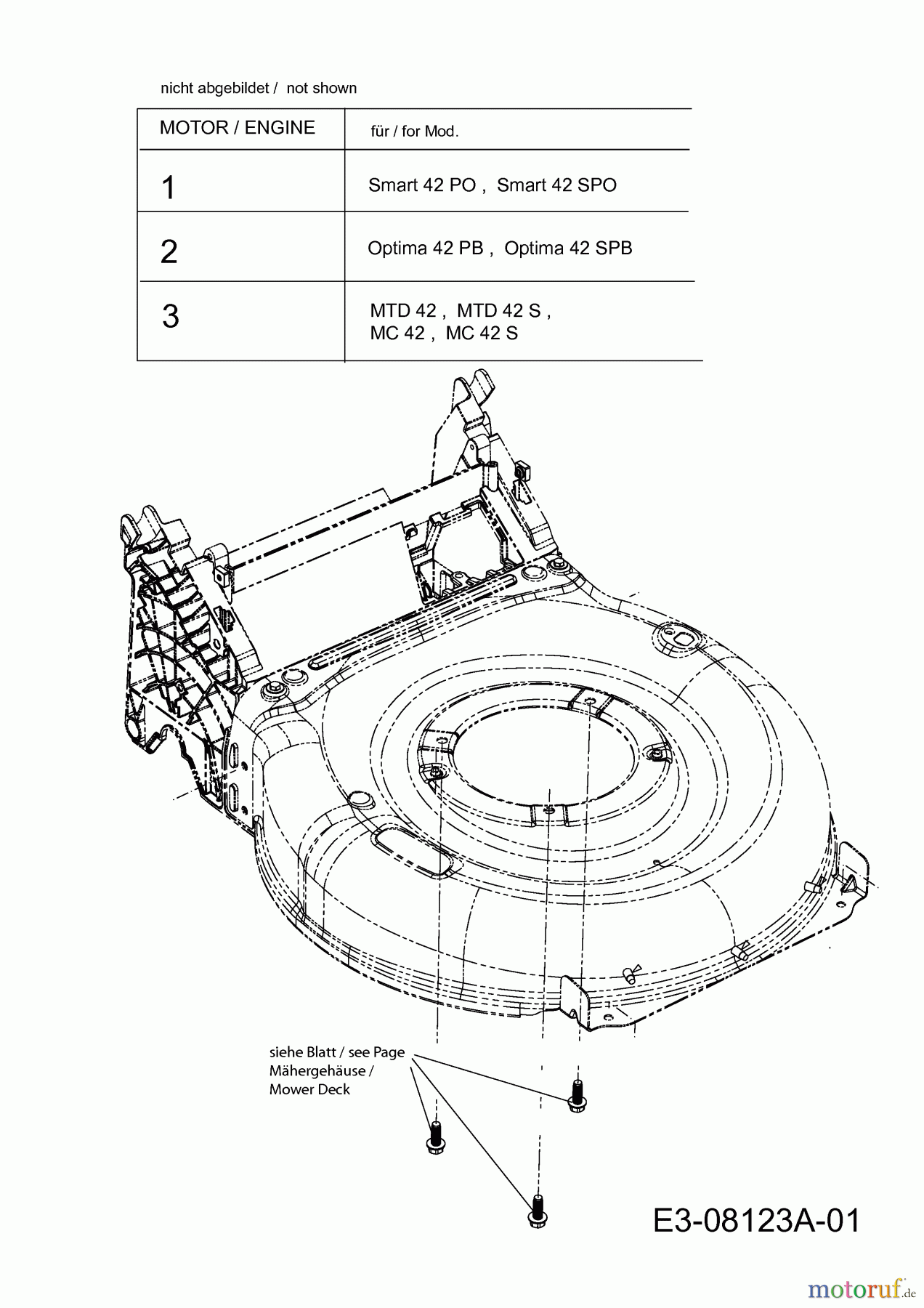  MTD Petrol mower 42 B 11A-LA5B600  (2015) Engine