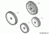 MTD LMEX 53 K 12A-PH7D682 (2015) Listas de piezas de repuesto y dibujos Wheels