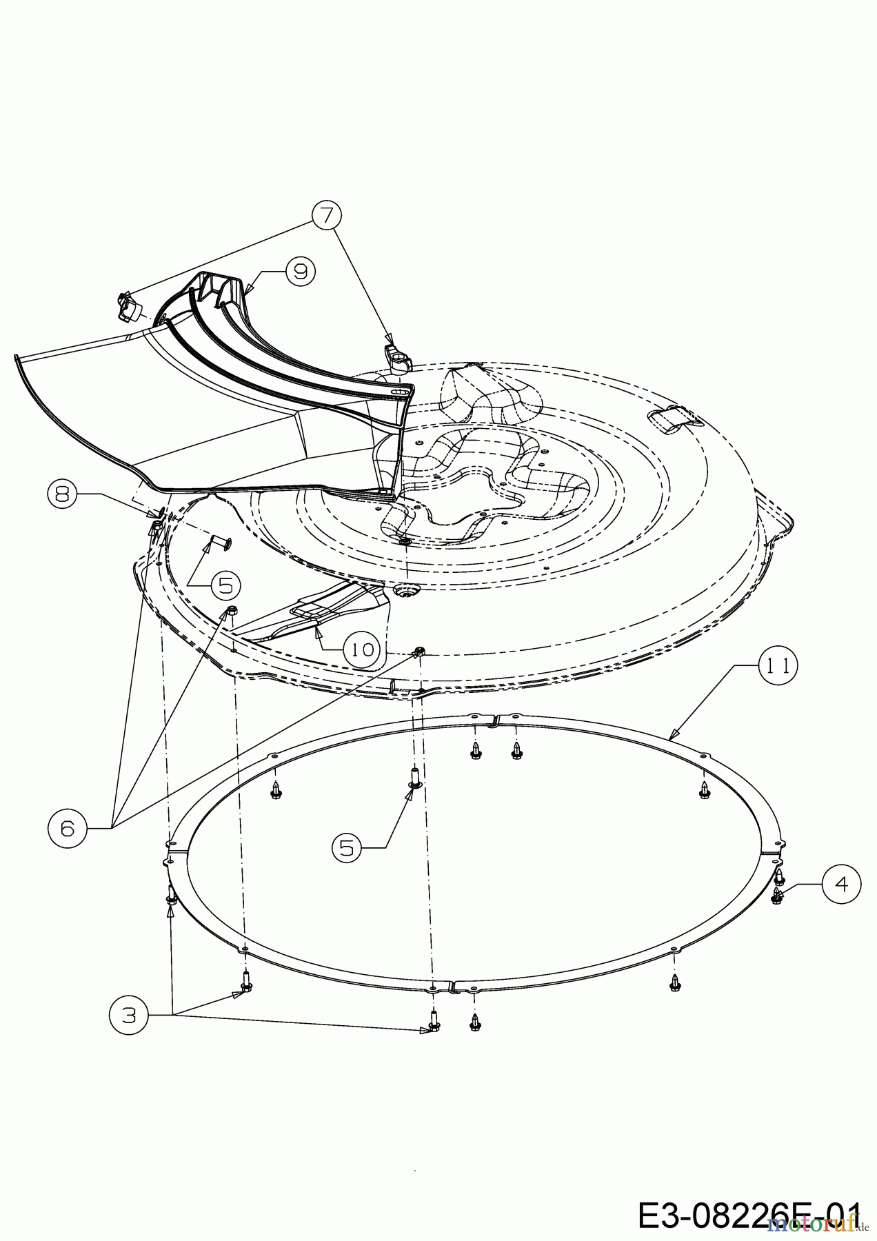  WOLF-Garten Expert Lawn tractors Scooter Pro Hydro 13A221HD650  (2017) Deflector, Skirts, Blade