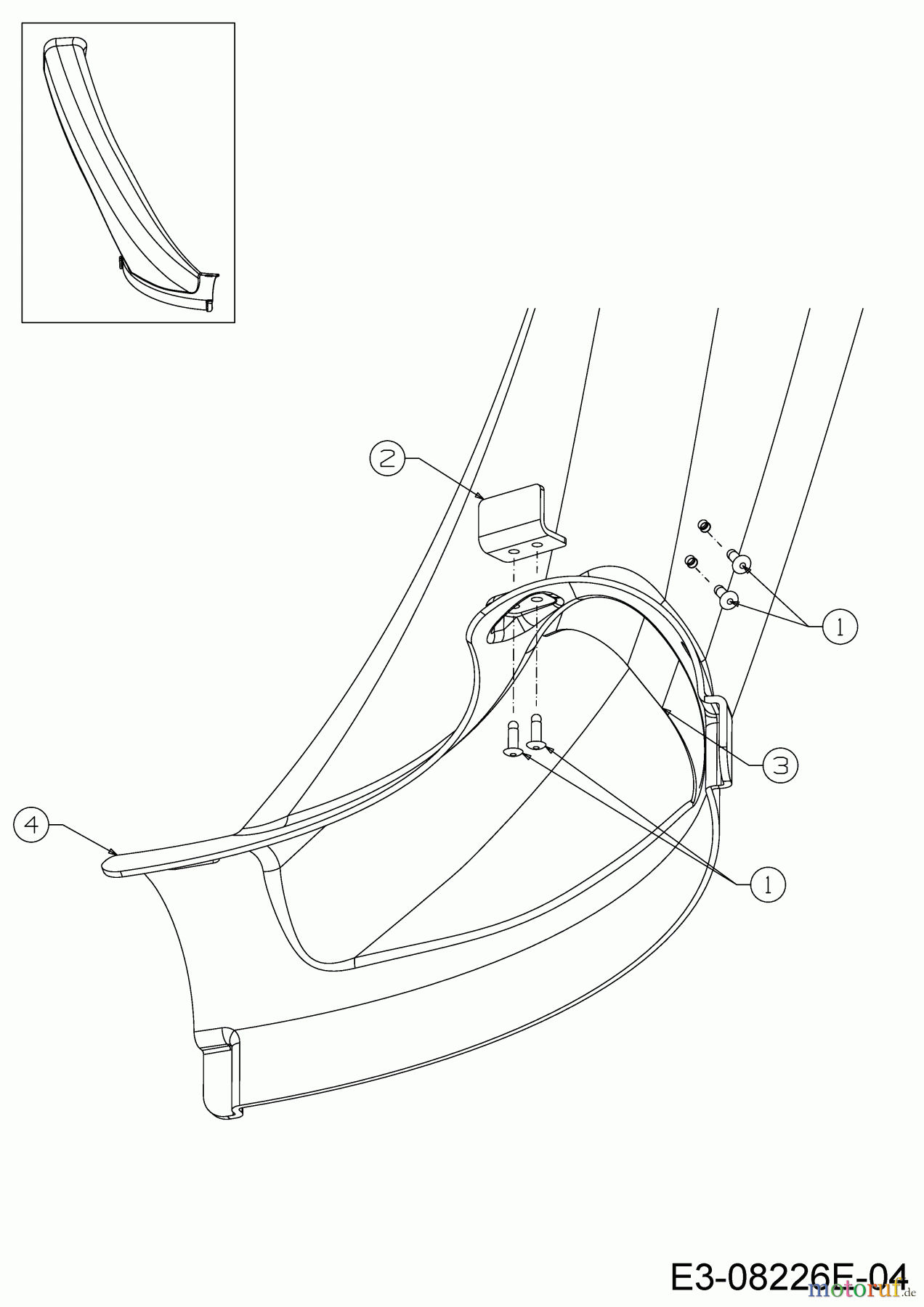  WOLF-Garten Expert Lawn tractors Scooter Pro Hydro 13A221HD650  (2017) Discharge chute