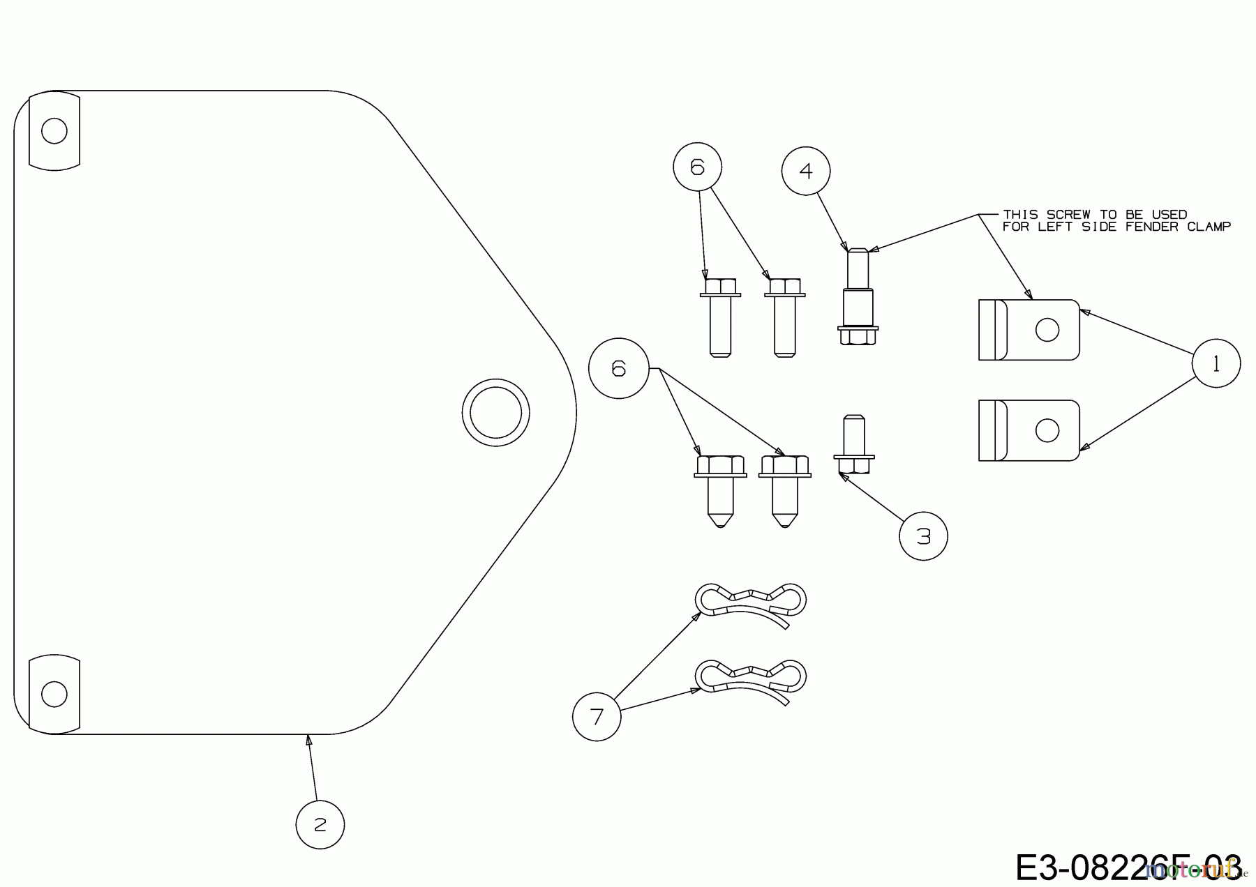  WOLF-Garten Expert Lawn tractors Scooter Pro Hydro 13A221HD650  (2018) Coupling, Screw set fender