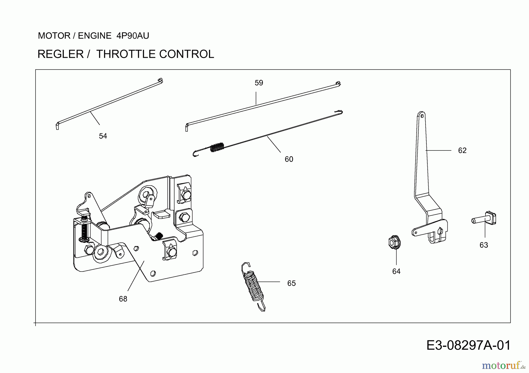  MTD-Engines MTD vertical 4 P 90 AU 752Z4P90AU  (2013) Governor