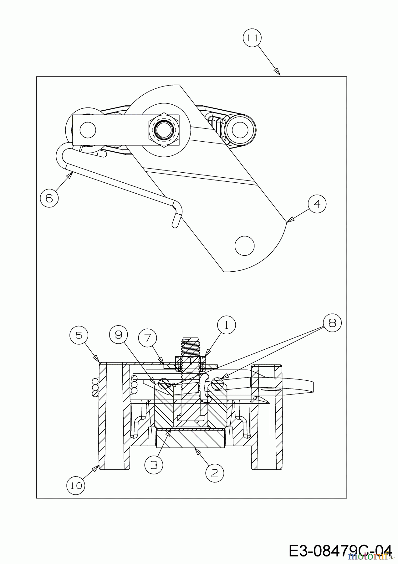  Troy-Bilt Lawn tractors Pony 42 13AD77KS309  (2018) Brake