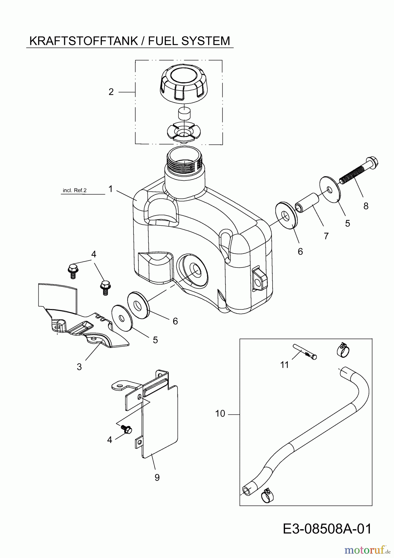  MTD-Engines Vertical 1P61FHC 752Z1P61FHC  (2013) Fuel tank