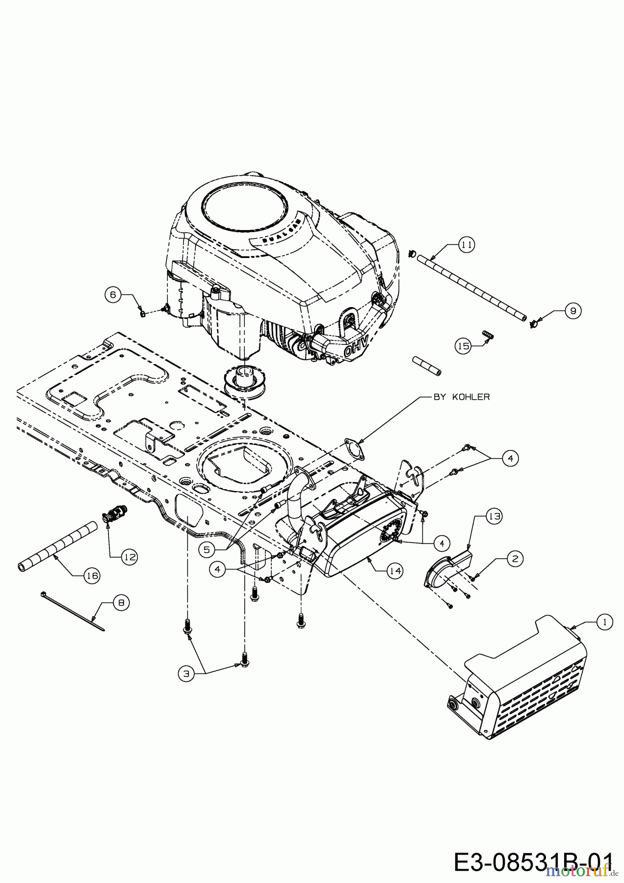  Cub Cadet Lawn tractors LTX 1045 13WX91AT056  (2014) Engine accessories