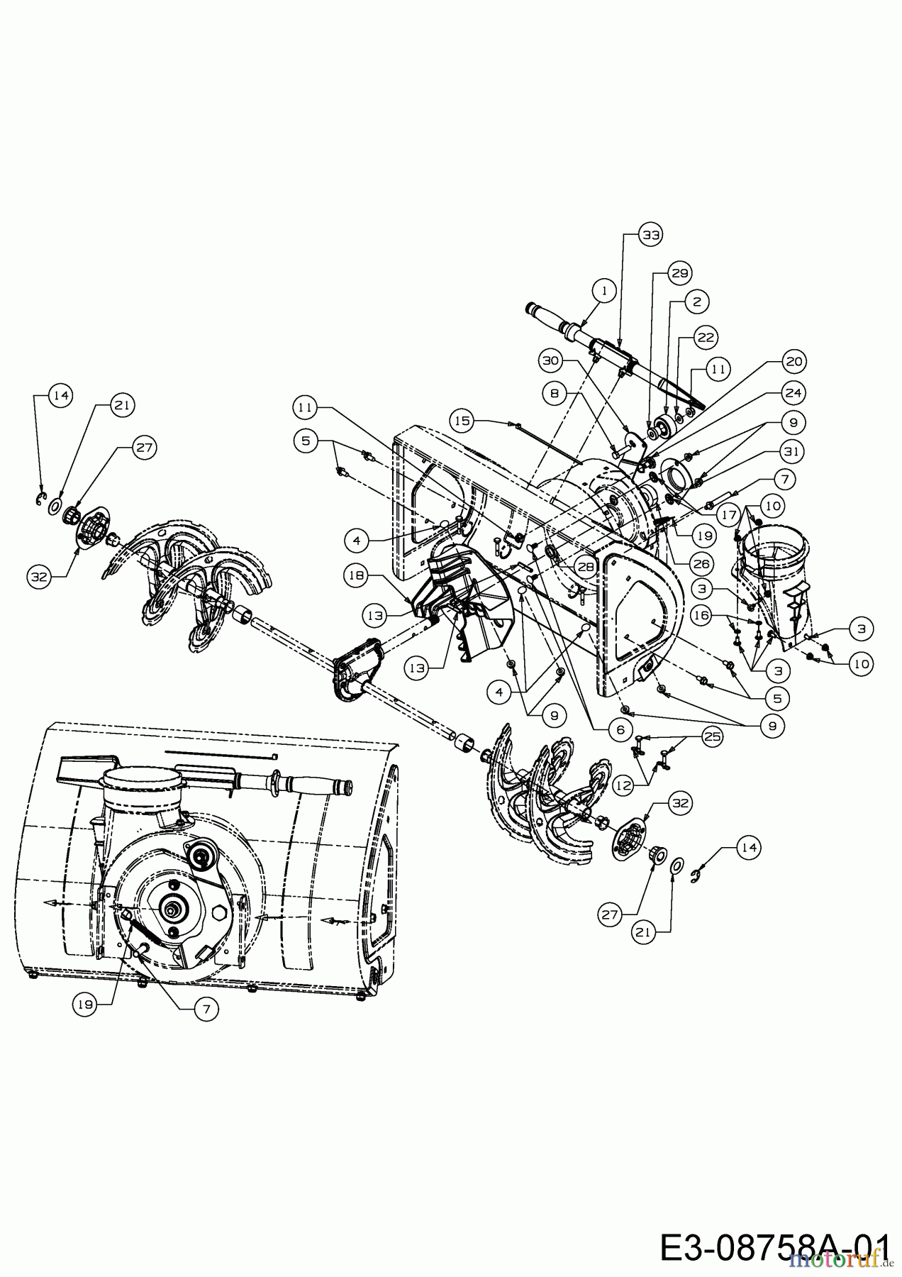  Wolf-Garten Snow throwers SF 56 31A-32AD650  (2015) Impeller