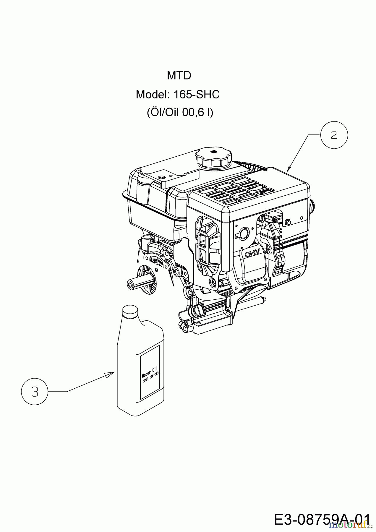  MTD Snow throwers M 61 31A-62C2678  (2015) Engine MTD
