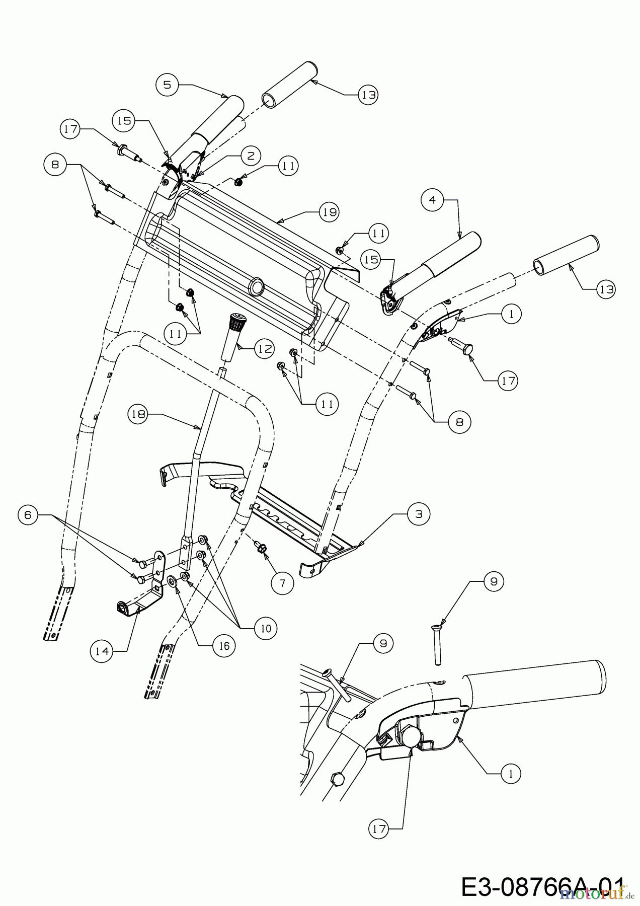  MTD Sweeper Optima PS 700 24A-812C678  (2014) Dashboard