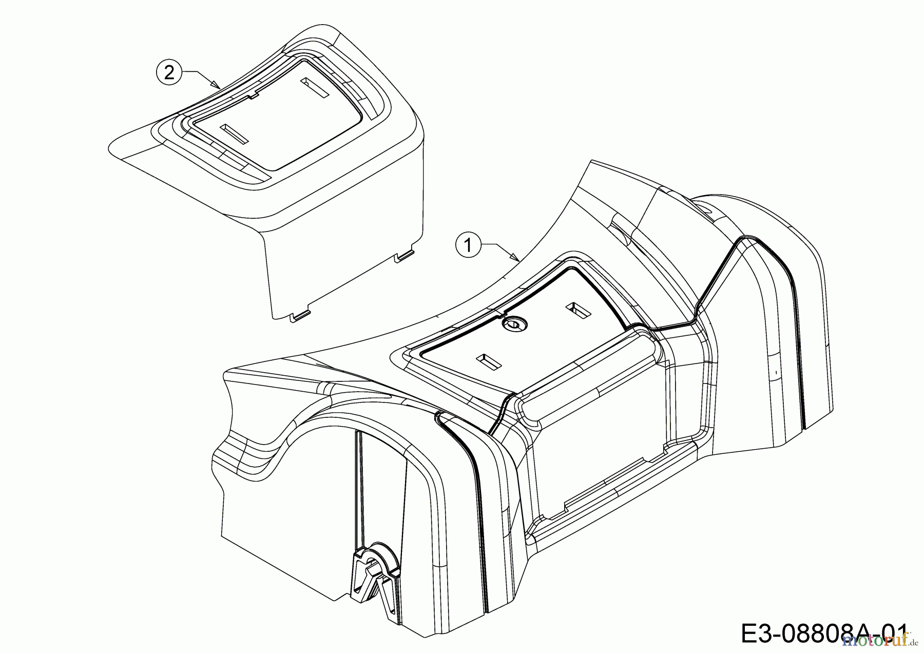  Wingart Petrol mower self propelled BR 1446 RA 12A-TH5C601  (2015) Cover front axle