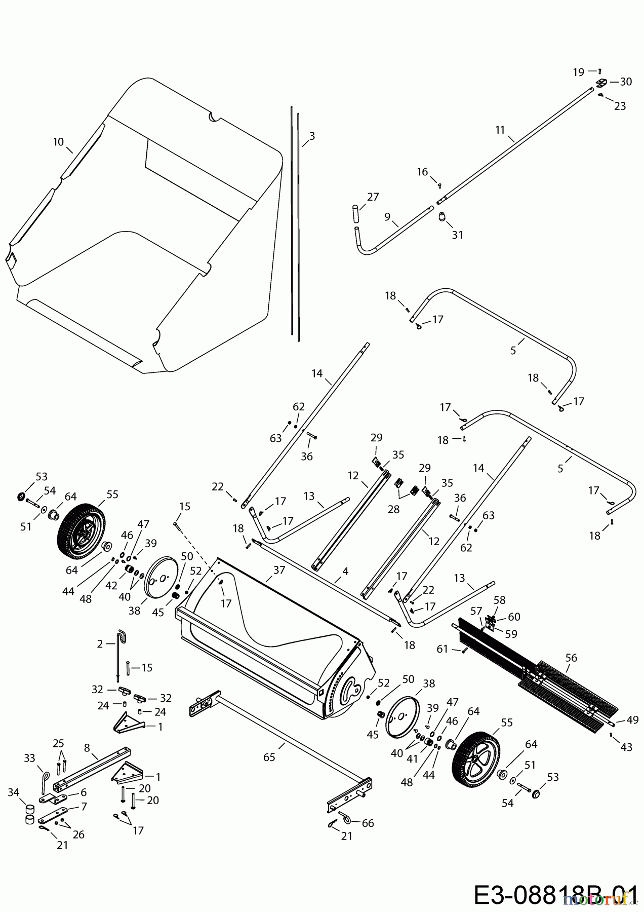  MTD Accessories Accessories garden and lawn tractors Sweeper 45-04921 (196-540-000) 196-540-000  (2017) Basic machine