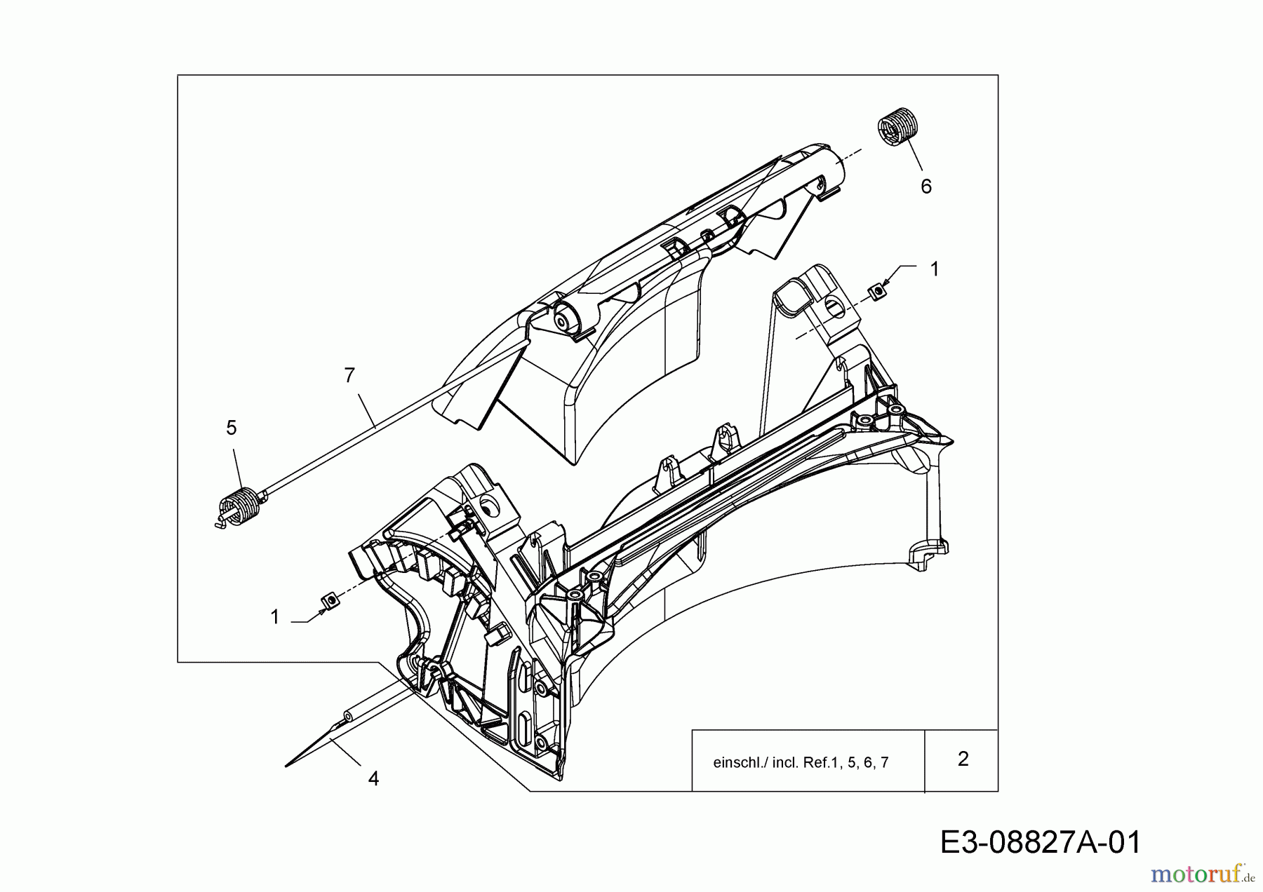  Troy-Bilt Petrol mower TB 130 11A-B21Q309  (2015) Rear baffle, Rear flap