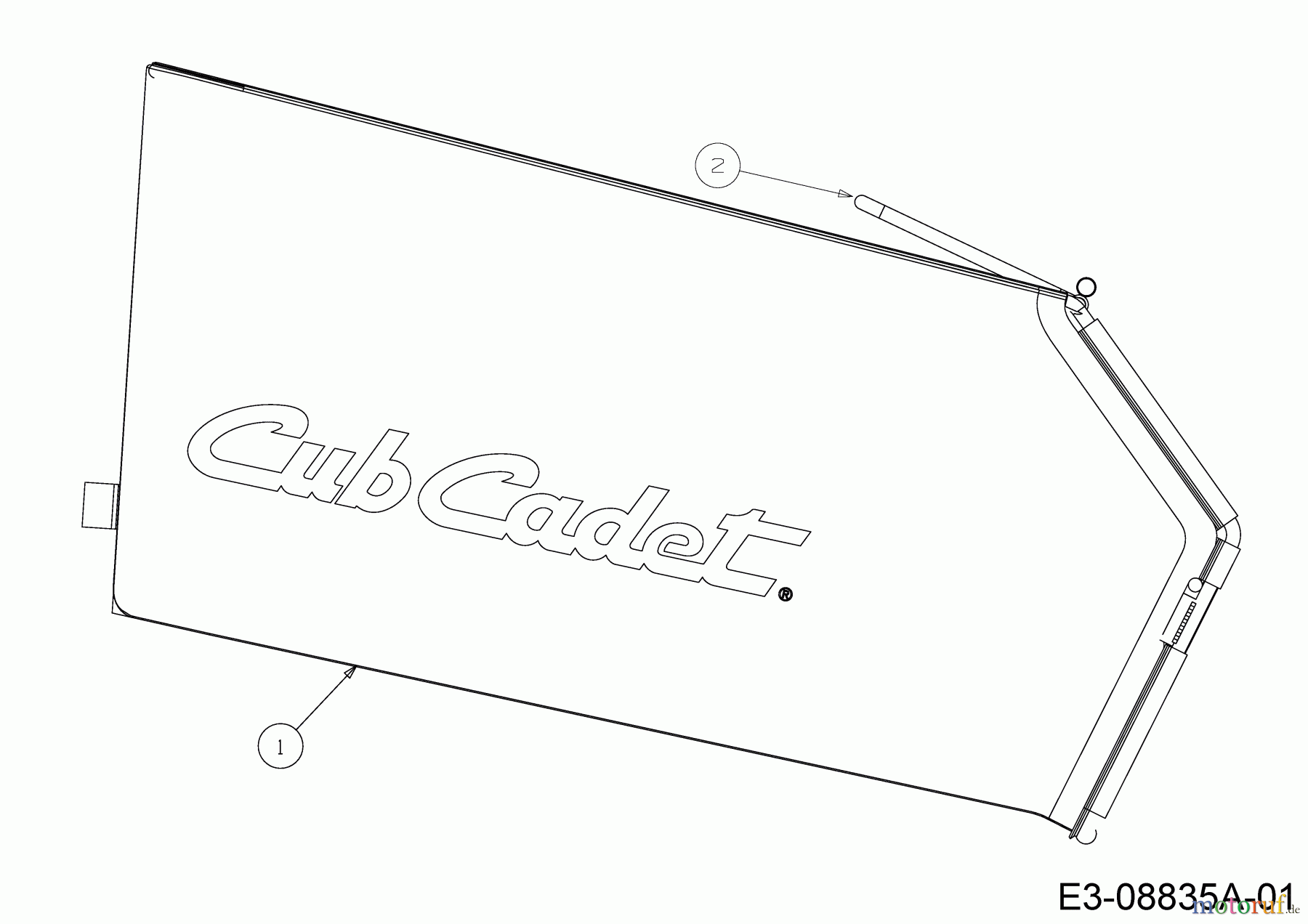  Cub Cadet Petrol mower SC 100 HW 11A-B9M5710  (2018) Grass catcher