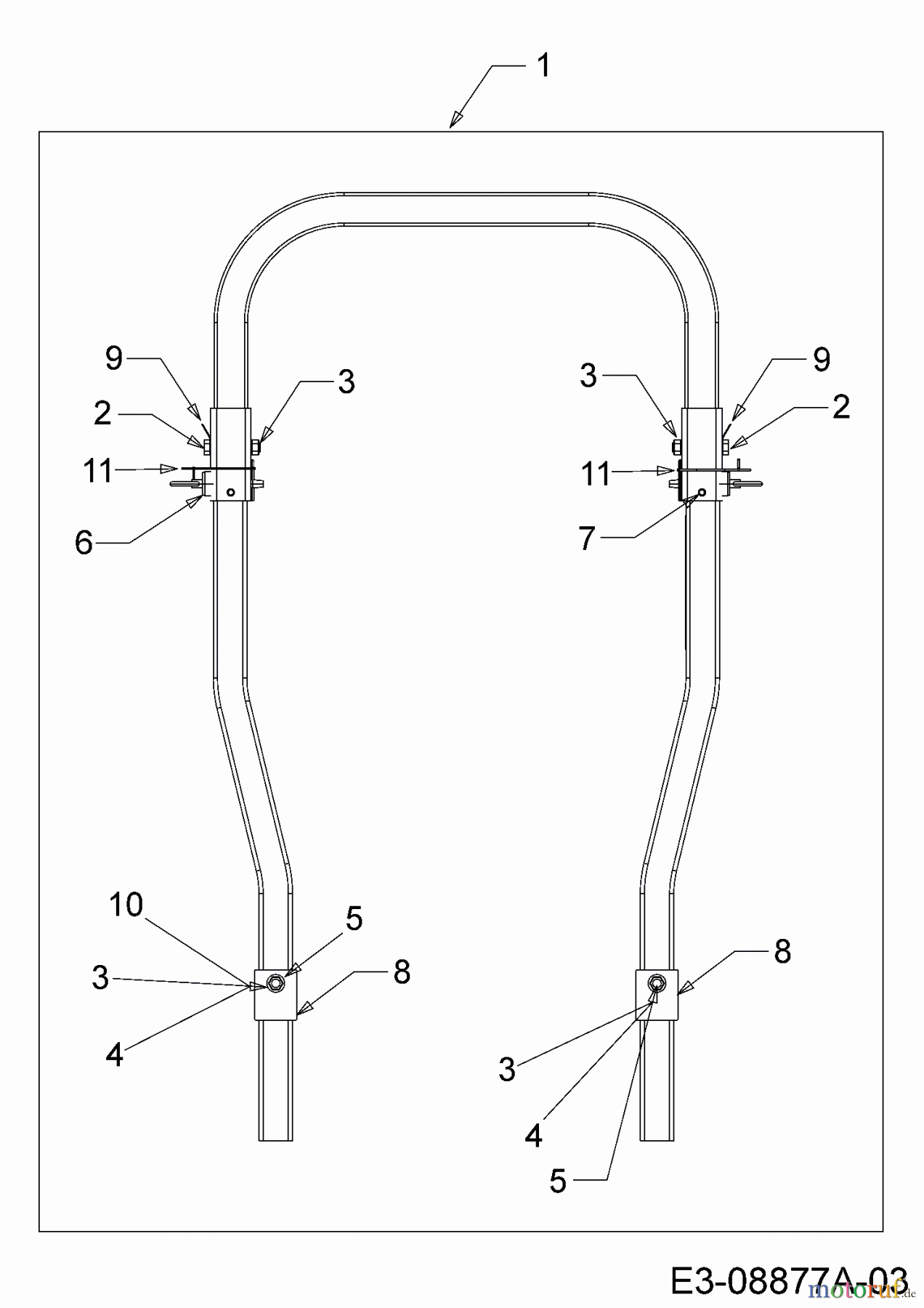  Cub Cadet Zero Turn Tank SZ 60 Commercial 53AI2PUD603  (2015) Roll bar