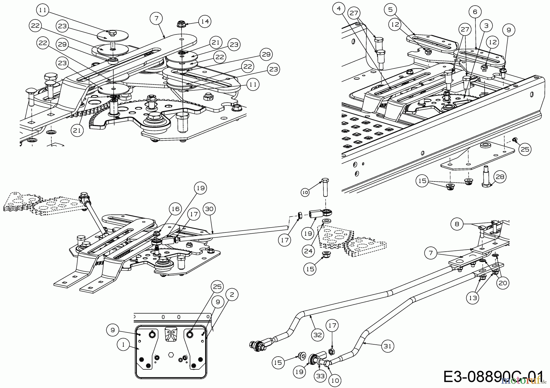  Cub Cadet Zero Turn XZ2 127 17AICBDQ603  (2017) Steering