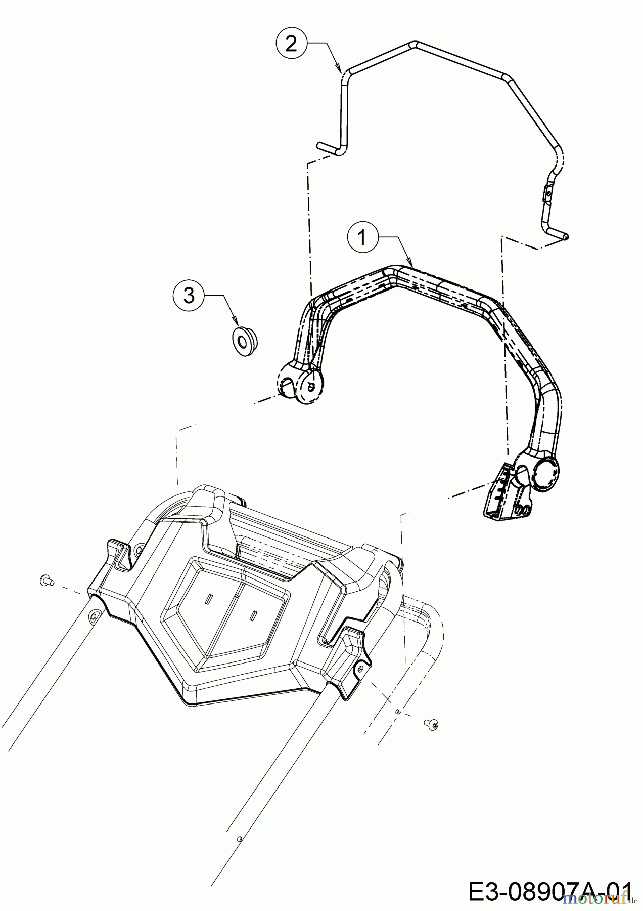  Cub Cadet Petrol mower self propelled CC 46 SPB V HW 12ABTV5E603  (2015) Brake lever, Drive lever