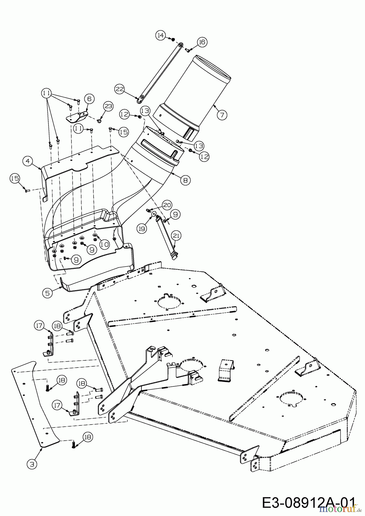  MTD Accessories Accessories Zero Turn Grass catcher for XZ 3 122 with mowing deck B (48