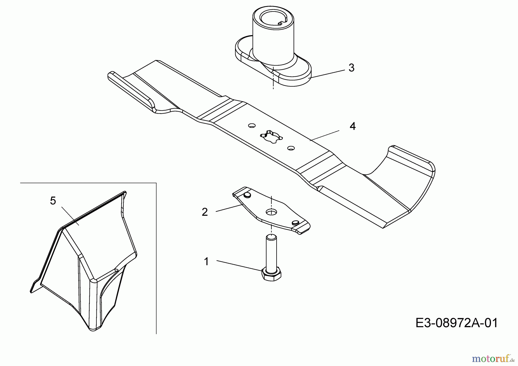  Wolf-Garten Petrol mower A 420 HW 11A-LV5N650  (2015) Blade, Blade adapter