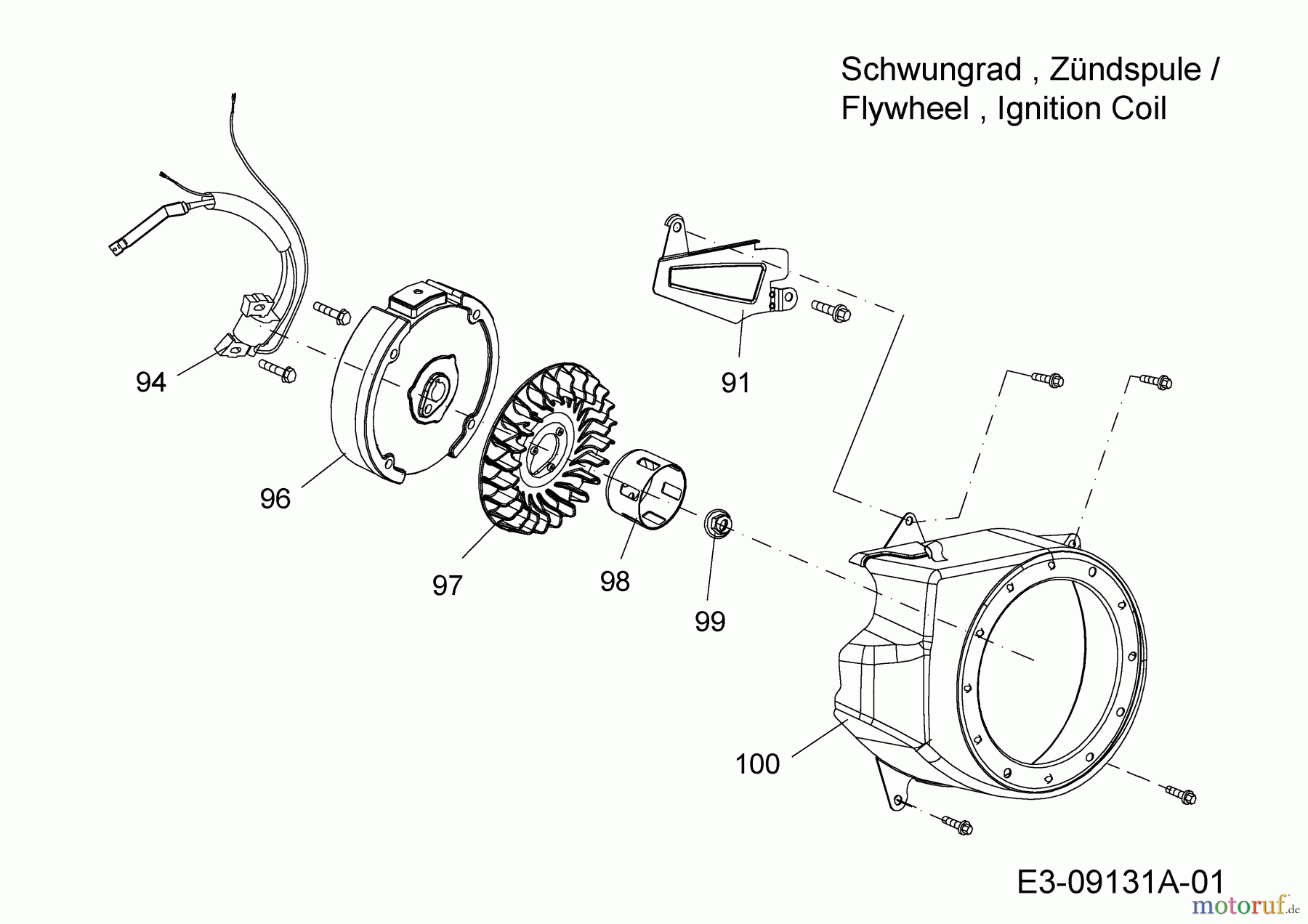  MTD-Engines MTD horizontal 170-AUA 752Z170-AUA  (2015) Flywheel, Ignition coil