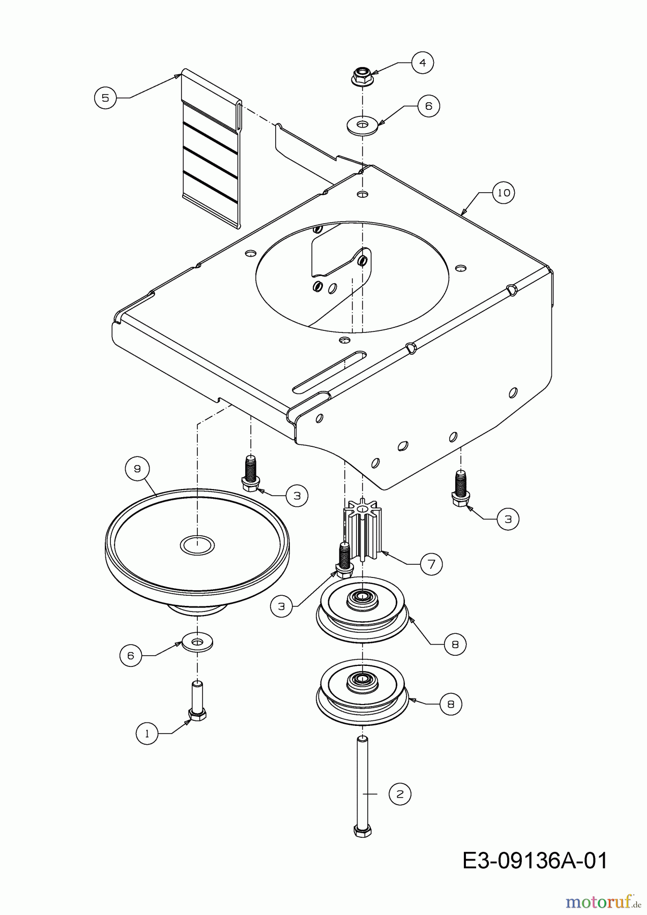  Cub Cadet Edger LE 100 25B-552J710  (2015) Pulley, Frame