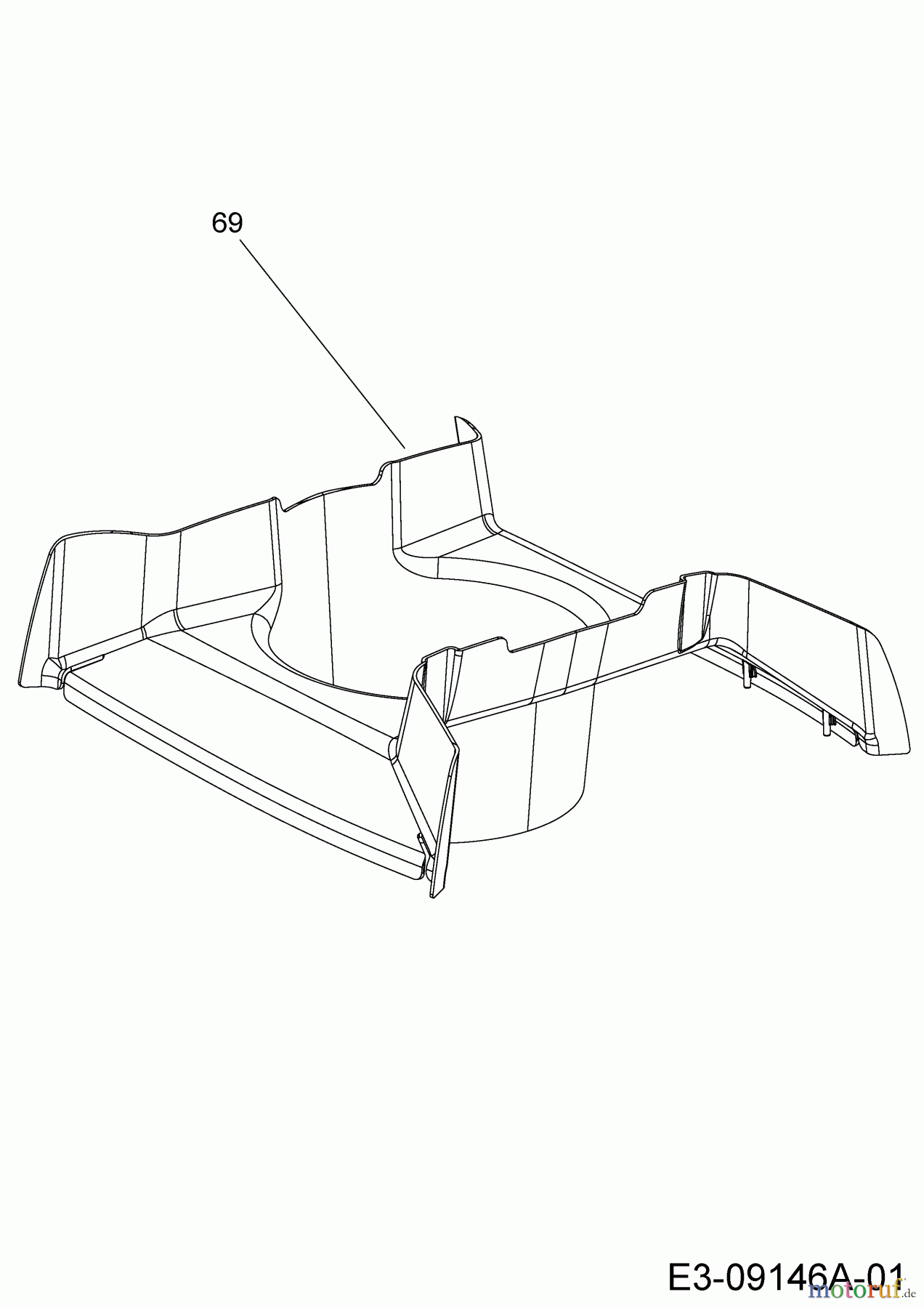  Lux Tools Lawn tractors RT 155-92 H 13WM77TE694  (2016) Engine duct