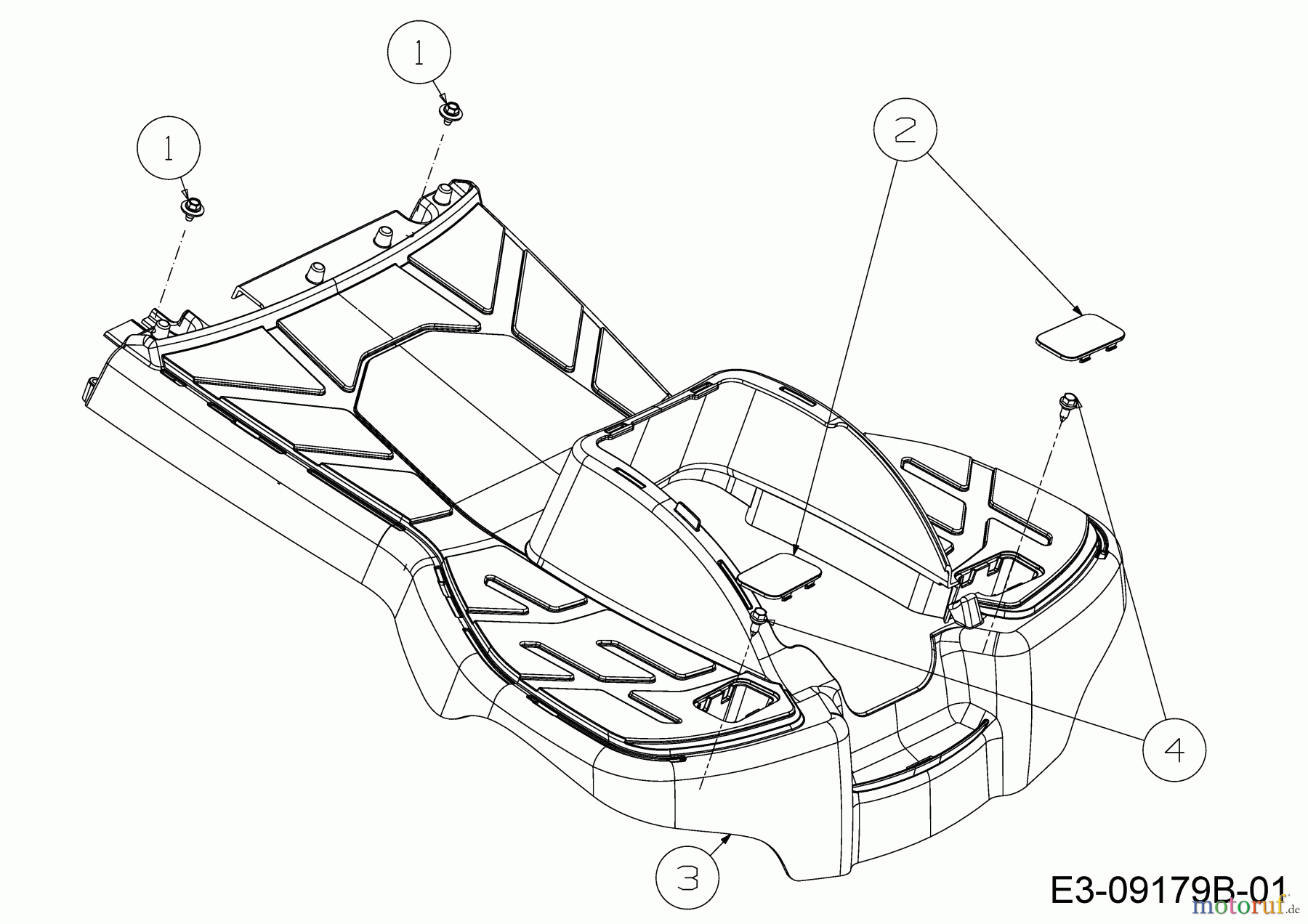  WOLF-Garten Expert Lawn tractors Scooter Pro 13C226HD650  (2018) Foot plate