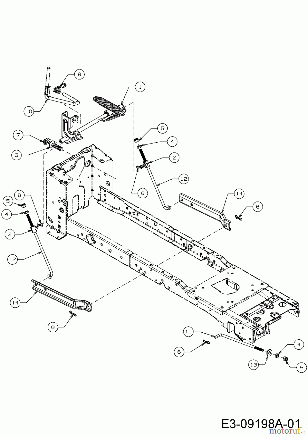  Troy-Bilt Garden tractors Super Bronco GT 54 FAB 14A7A3KA066  (2016) Deck lift