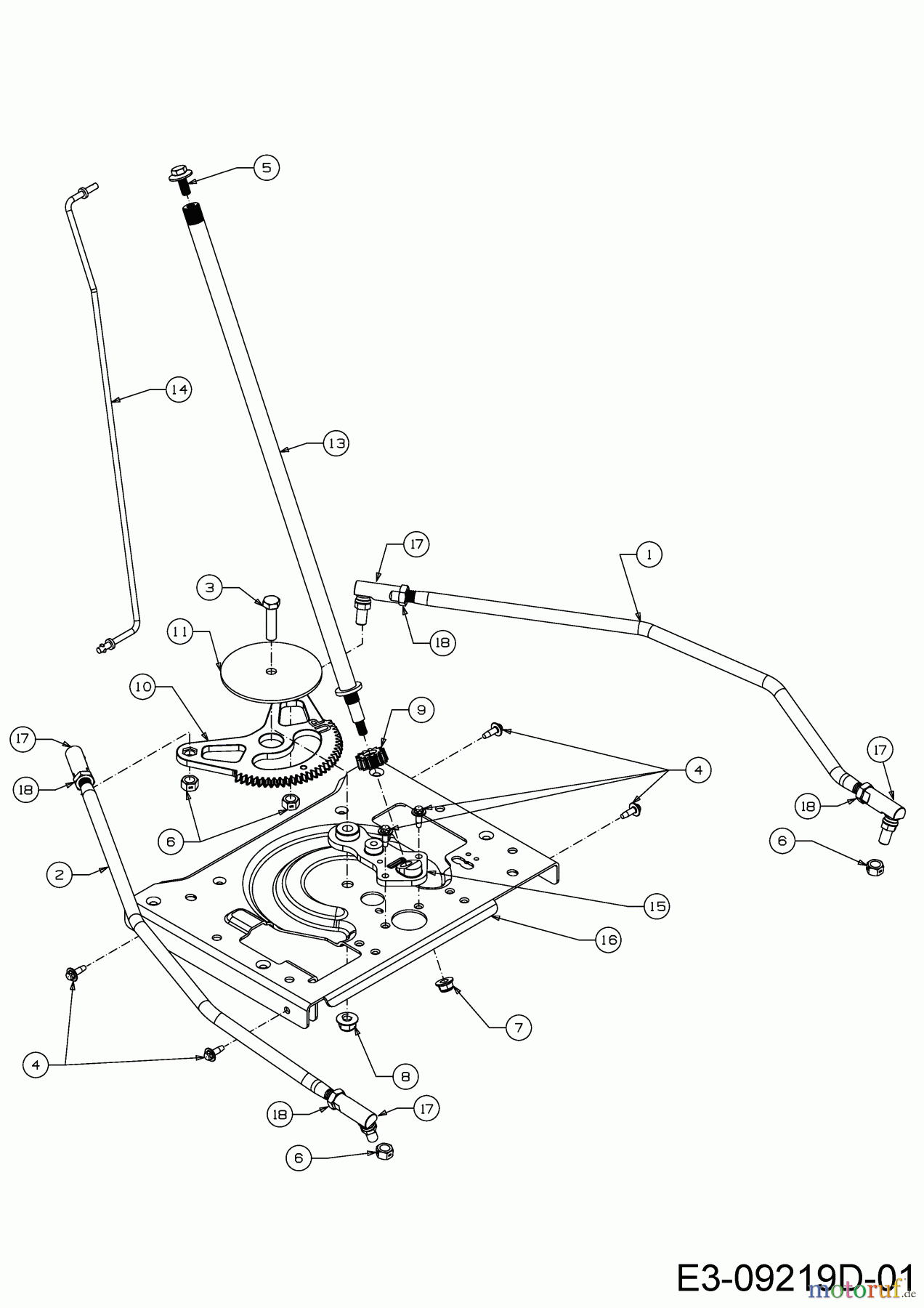  Troy-Bilt Garden tractors Super Bronco GT 54 FAB 14A7A3KA066  (2018) Steering