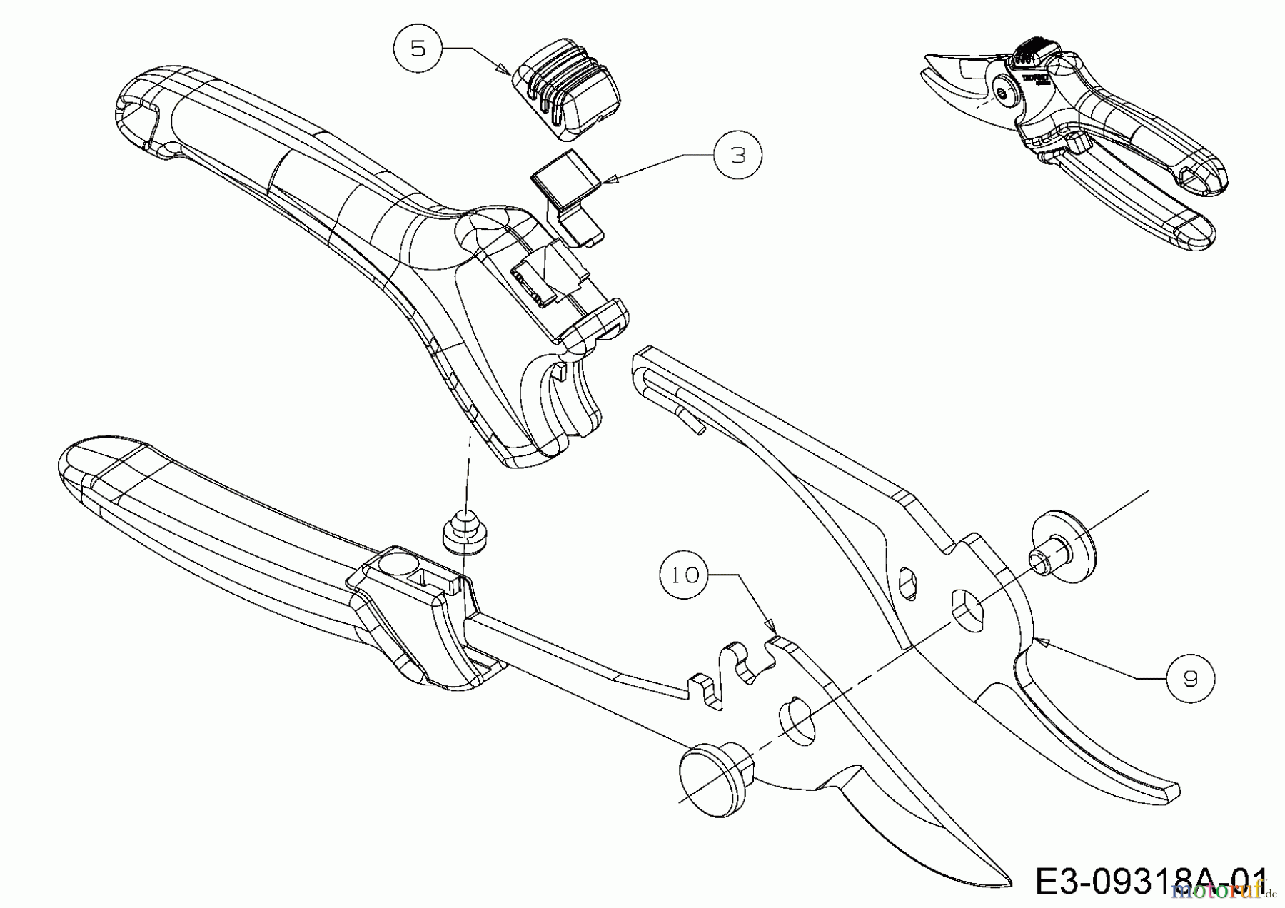  Troy-Bilt Secateurs RR 2500 (TB) 490-851-Y013  (2015) Basic machine