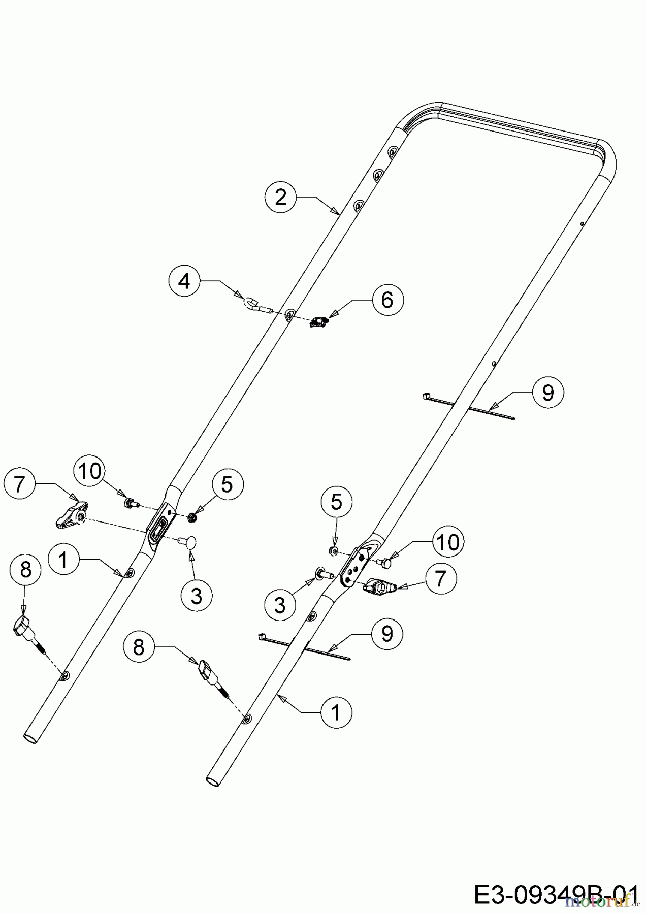  Troy-Bilt Petrol mower TB 130 11A-B2AQ311  (2016) Handle