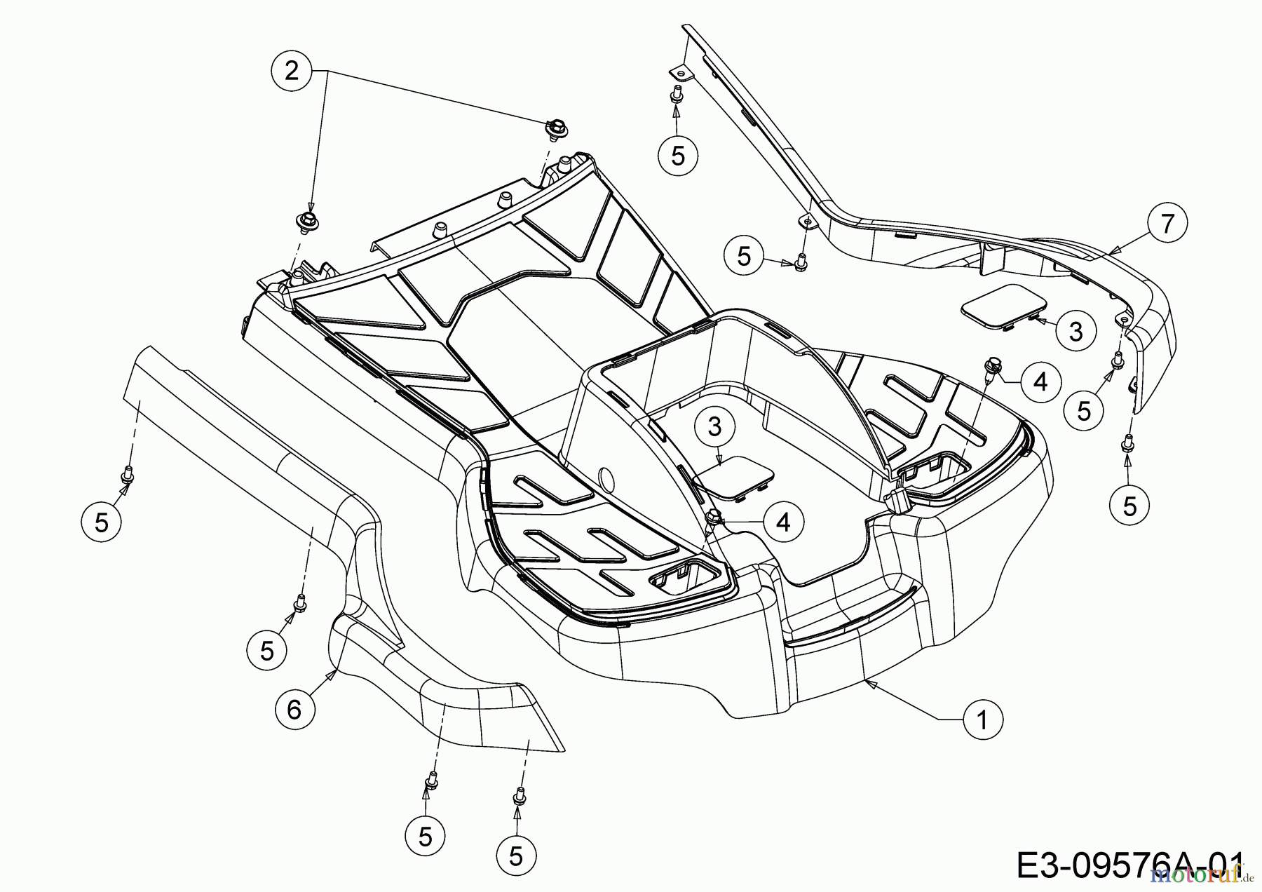  WOLF-Garten Expert Lawn tractors Expert Scooter Pro Hydro 13A221HD650  (2017) Foot plate