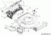 Cub Cadet SC 100 11A-A92J710 (2016) Listas de piezas de repuesto y dibujos Deflector, Deck housing, Mulching flap, Rear baffle, Washer nozzle