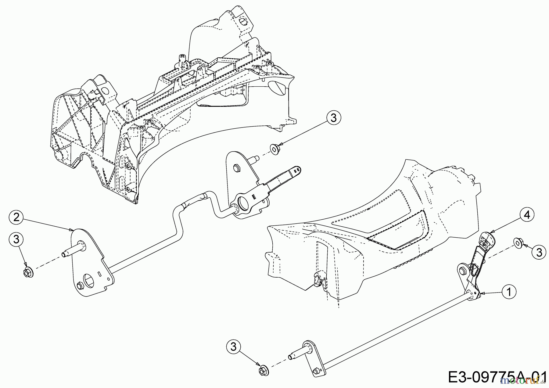  Cub Cadet Petrol mower self propelled SC 500 HW 12ABD2M5710  (2018) Axles, Height adjustment