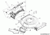 MTD Yard Machines 21" 11A-B2A3360 (2017) Listas de piezas de repuesto y dibujos Deflector, Rear baffle, Deck housing, Mulching flap