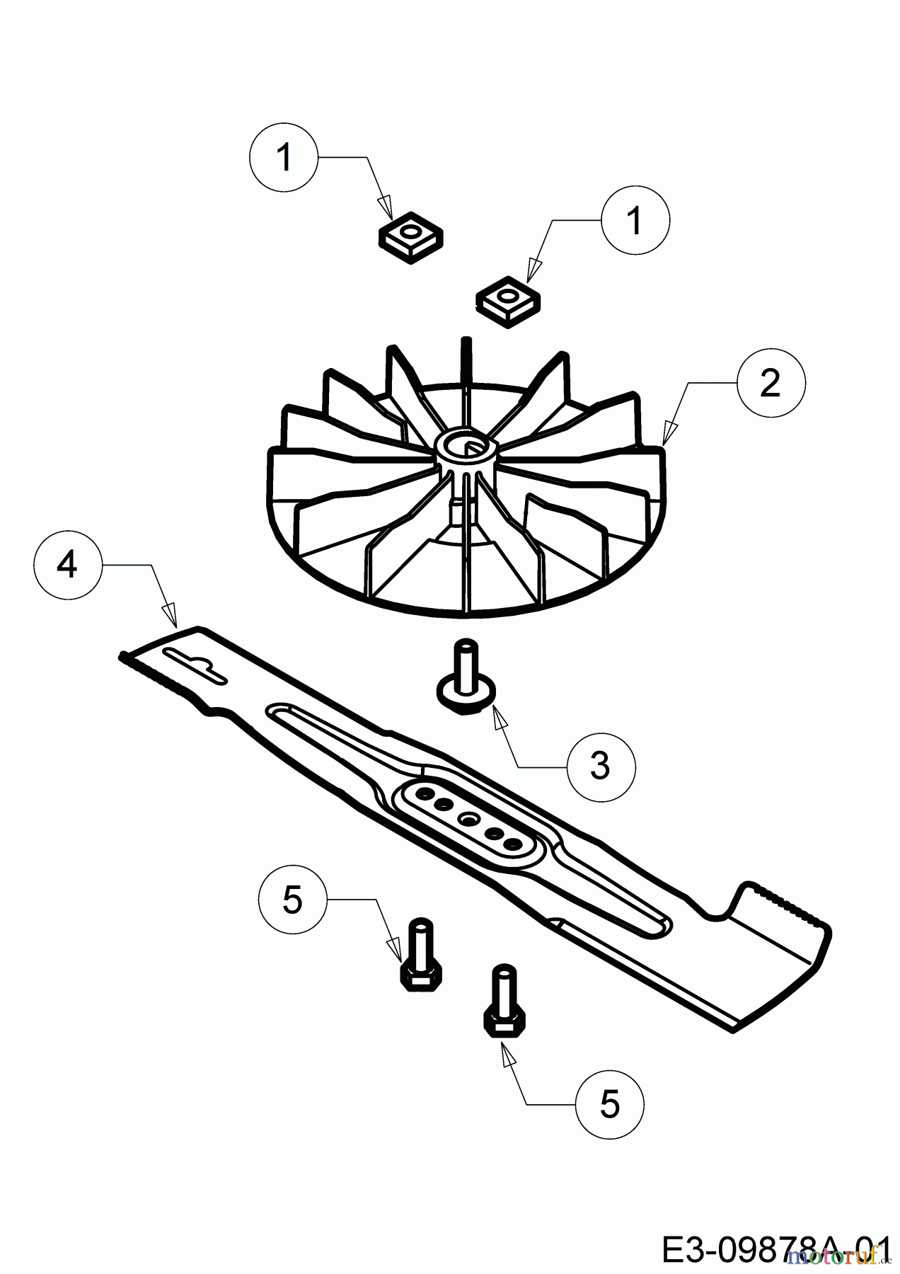  WOLF-Garten Expert Electric mower Expert 34 E 18BWF1S-650  (2018) Blade, Blade adapter