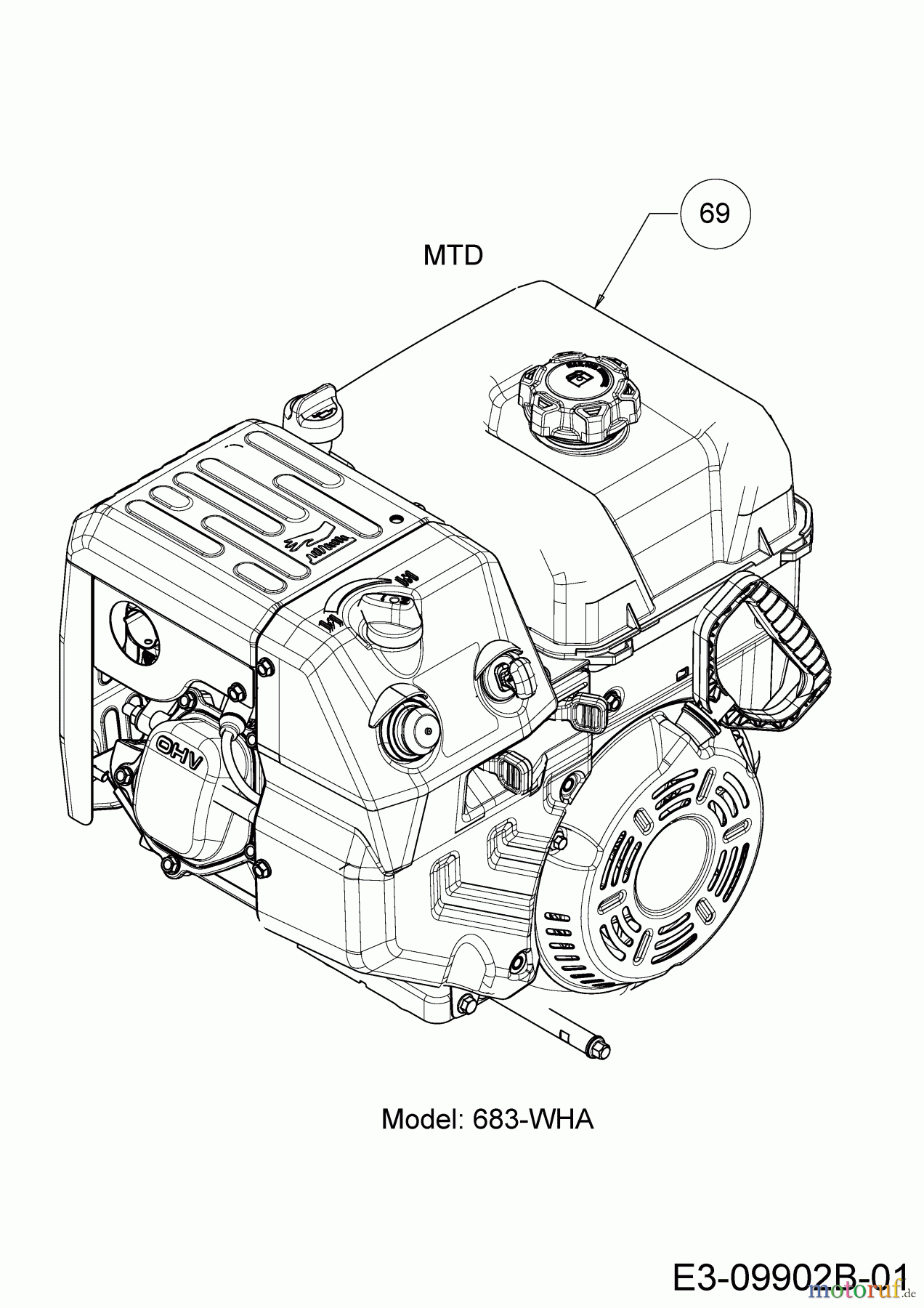  Cub Cadet Snow throwers 528 HD SWE 31AY5DKY603  (2019) Engine MTD