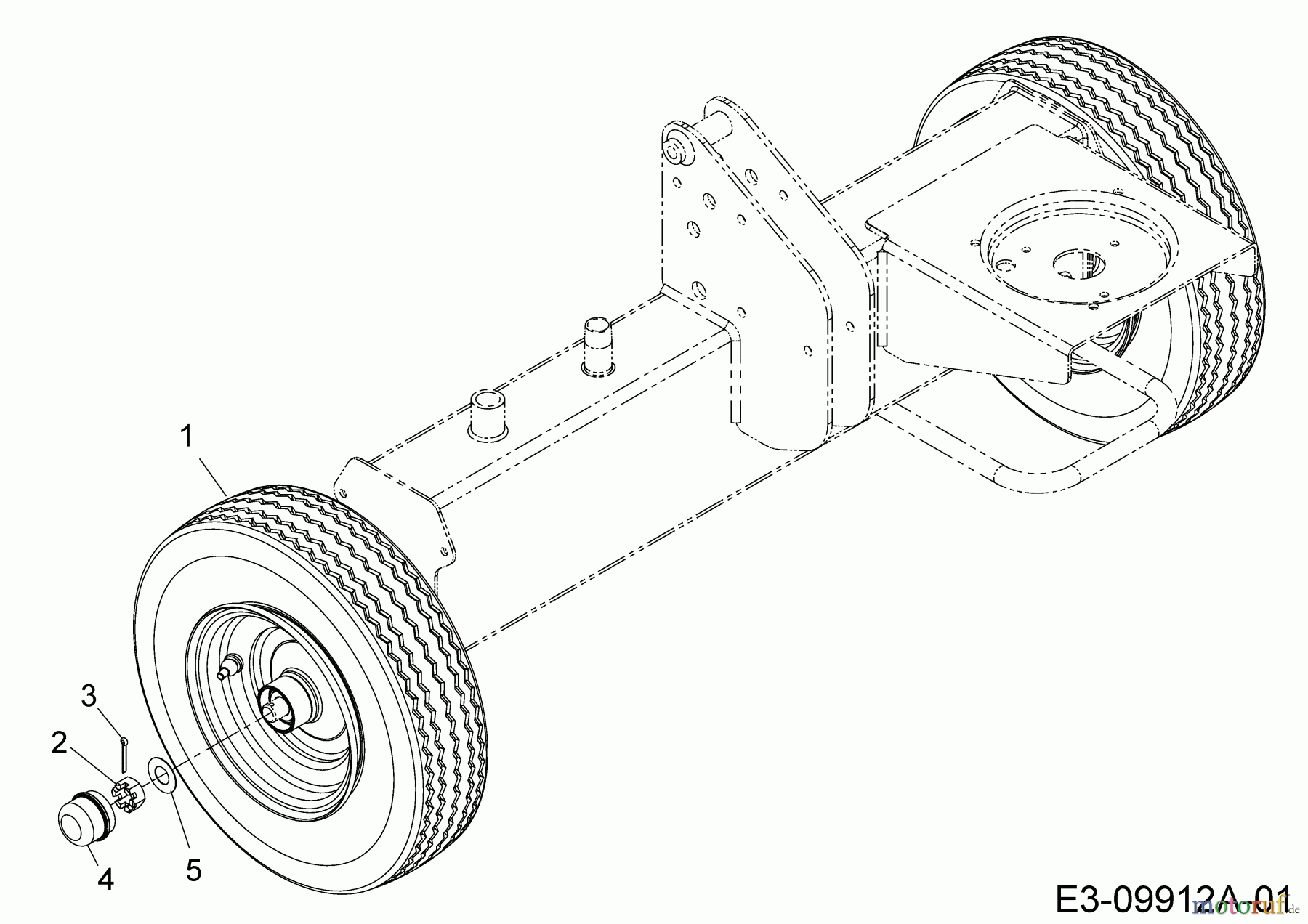  MTD Log splitter LS 550 24AI550C678  (2018) Wheels