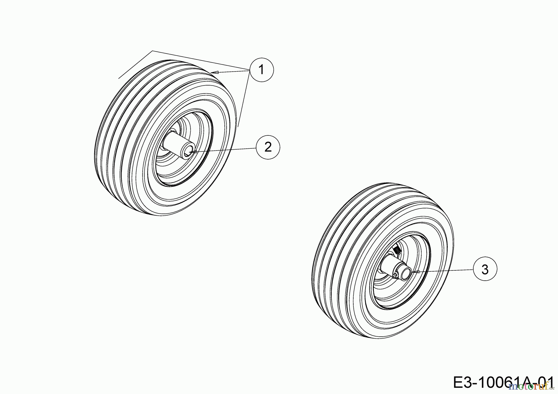  Cub Cadet Zero Turn XZ 1-42 17CMCACS603  (2017) Front wheels 11x4