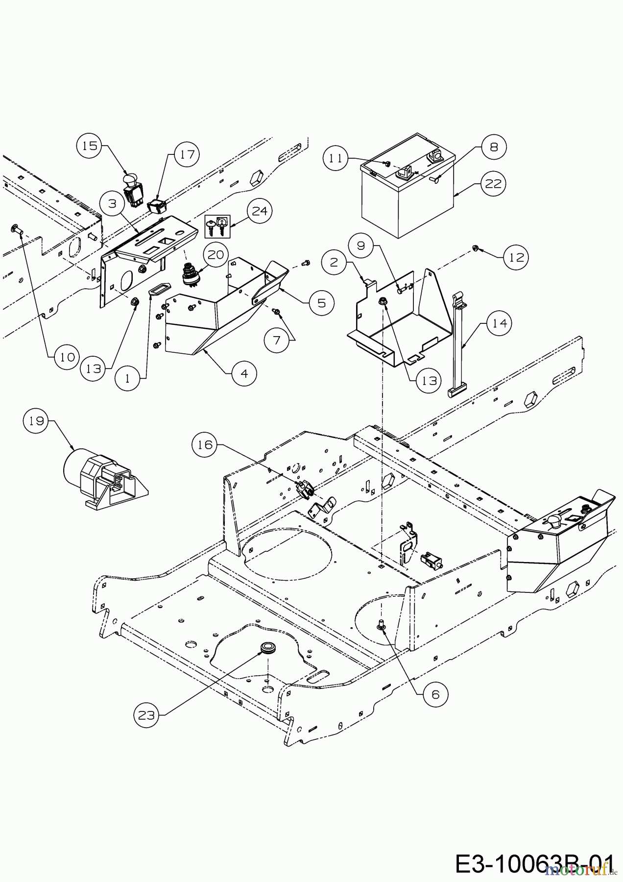  Cub Cadet Zero Turn Z5 152 53AIHJUV603  (2018) Electric parts