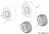 WOLF-Garten Expert 95.165 H 13ADA1VB650 (2017) Listas de piezas de repuesto y dibujos Wheels 15x6 + 18x8,5