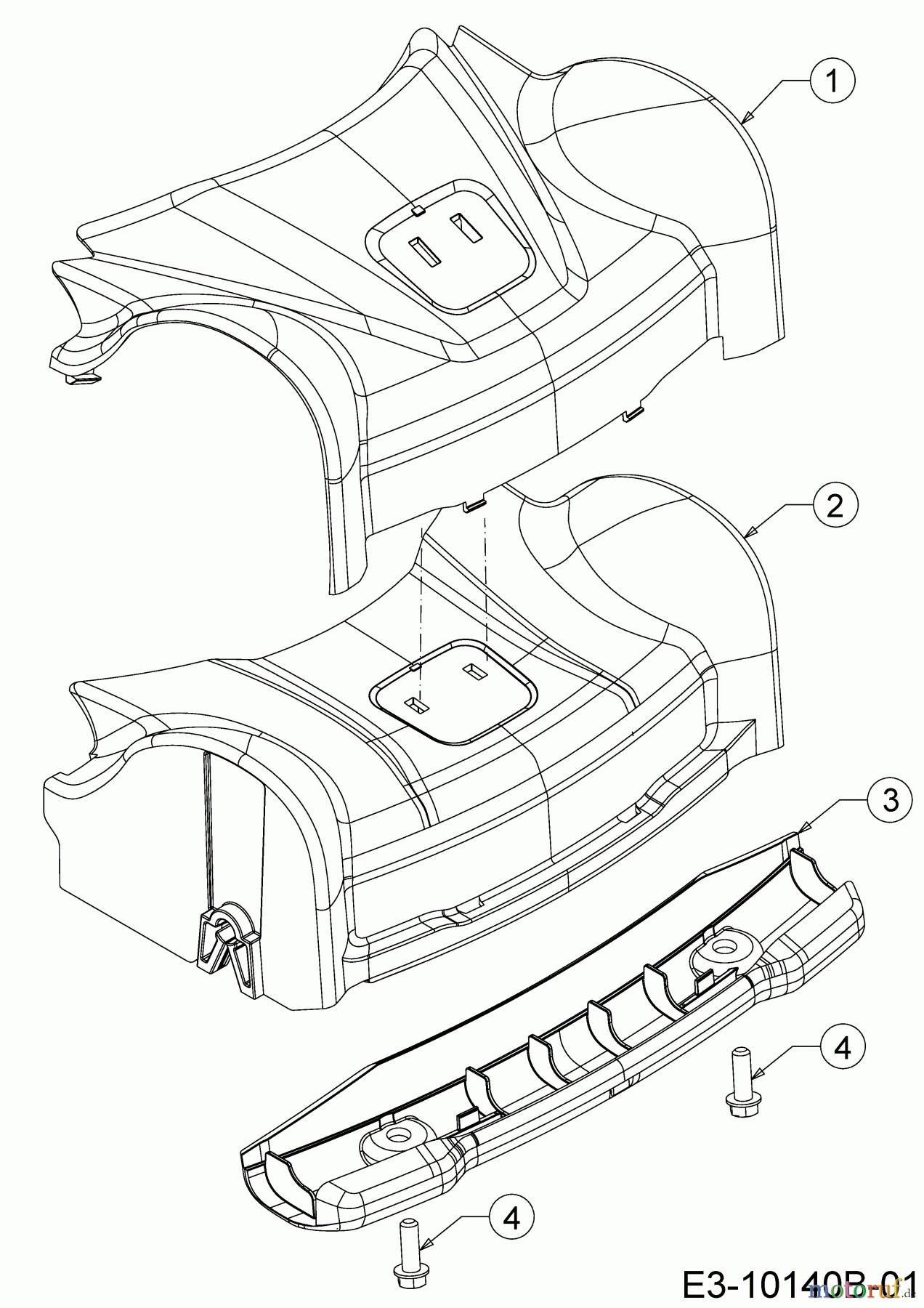  WOLF-Garten Expert Petrol mower Expert 420 11B-LUSC650   (2018) Cover front axle