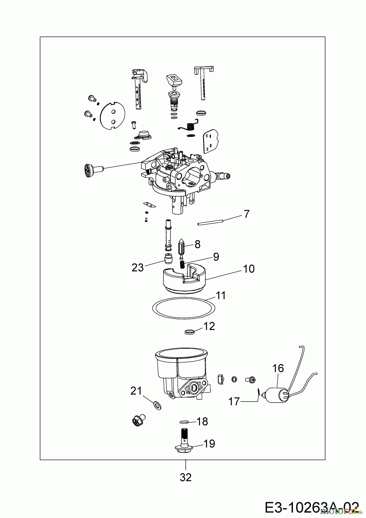  MTD-Engines Vertical 8X90KUA 752Z8X90KUA  (2018) Carburetor