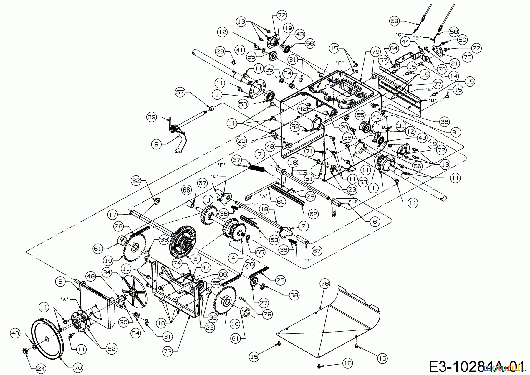  Cub Cadet Snow throwers 933 SWE 31AY95KV603  (2018) Drive system