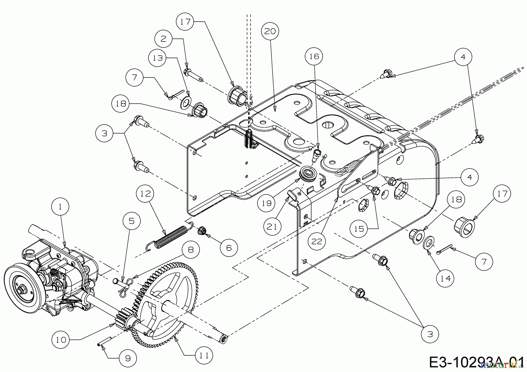  MTD Snow throwers M 56 31B-32AD678  (2018) Gearbox