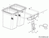 MTD Accessories Grass catcher for A series (NX-15) with mowing deck F (38"/96cm) OEMR190-180A (2017) Listas de piezas de repuesto y dibujos Grass catcher