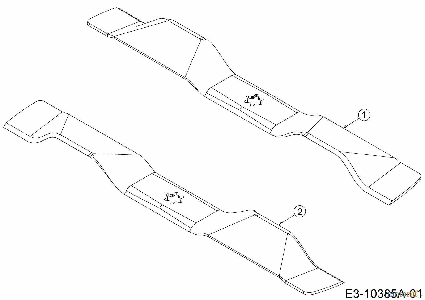  MTD Accessories Accessories garden and lawn tractors Mulching blade for A series (NX-15) with mowing deck R 196-560-000  (2018) Mulching blades