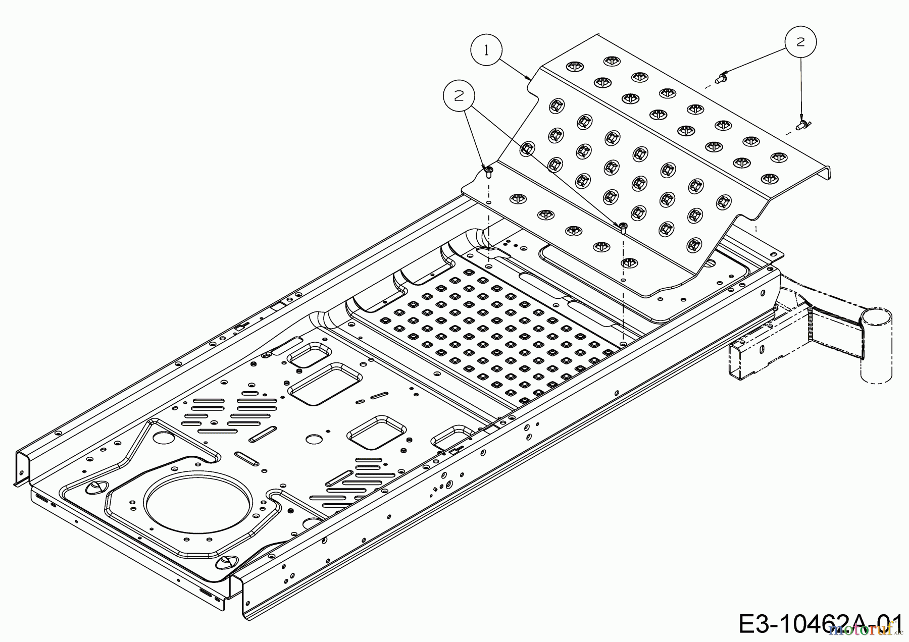  Cub Cadet Zero Turn Z1 122 53AWEHRF603  (2018) Foot plate